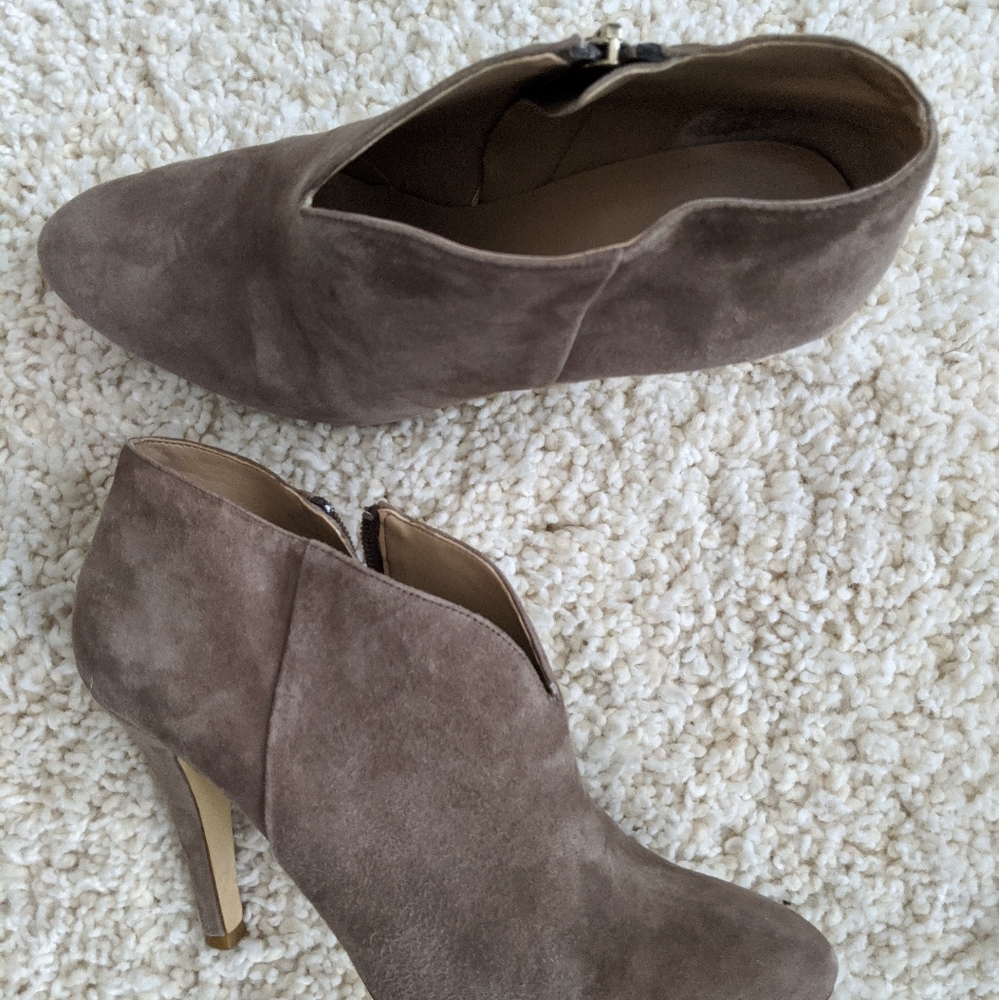 Suede ankle booties Banana Republic